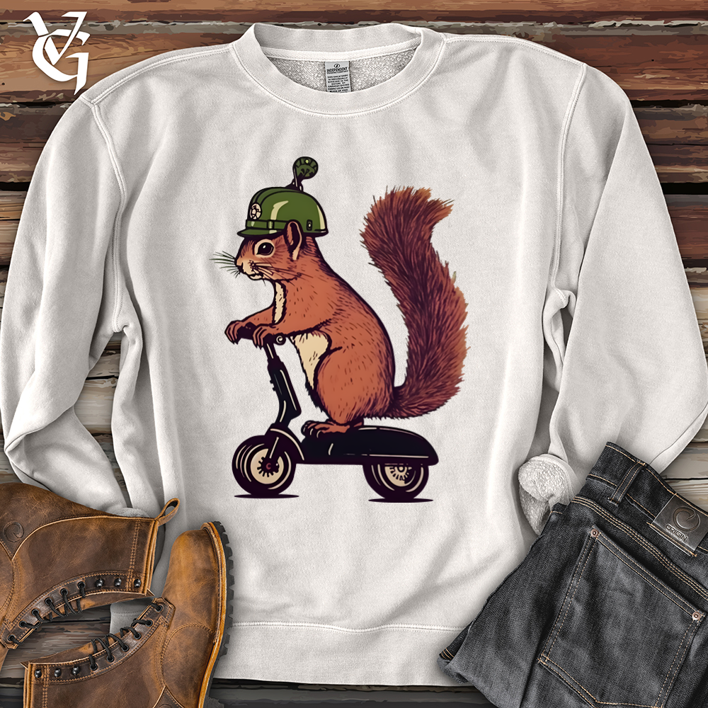 Viking Goods Squirrel Scoot Pigment-Dyed Crewneck Pigment Ivory / L