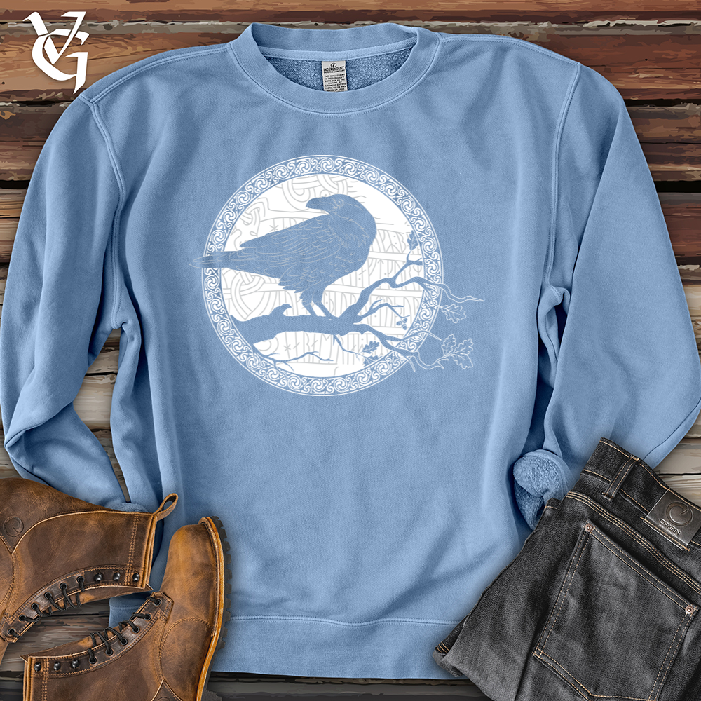 Viking Goods White Raven Winter Pigment-Dyed Crewneck Pigment Light Blue / L