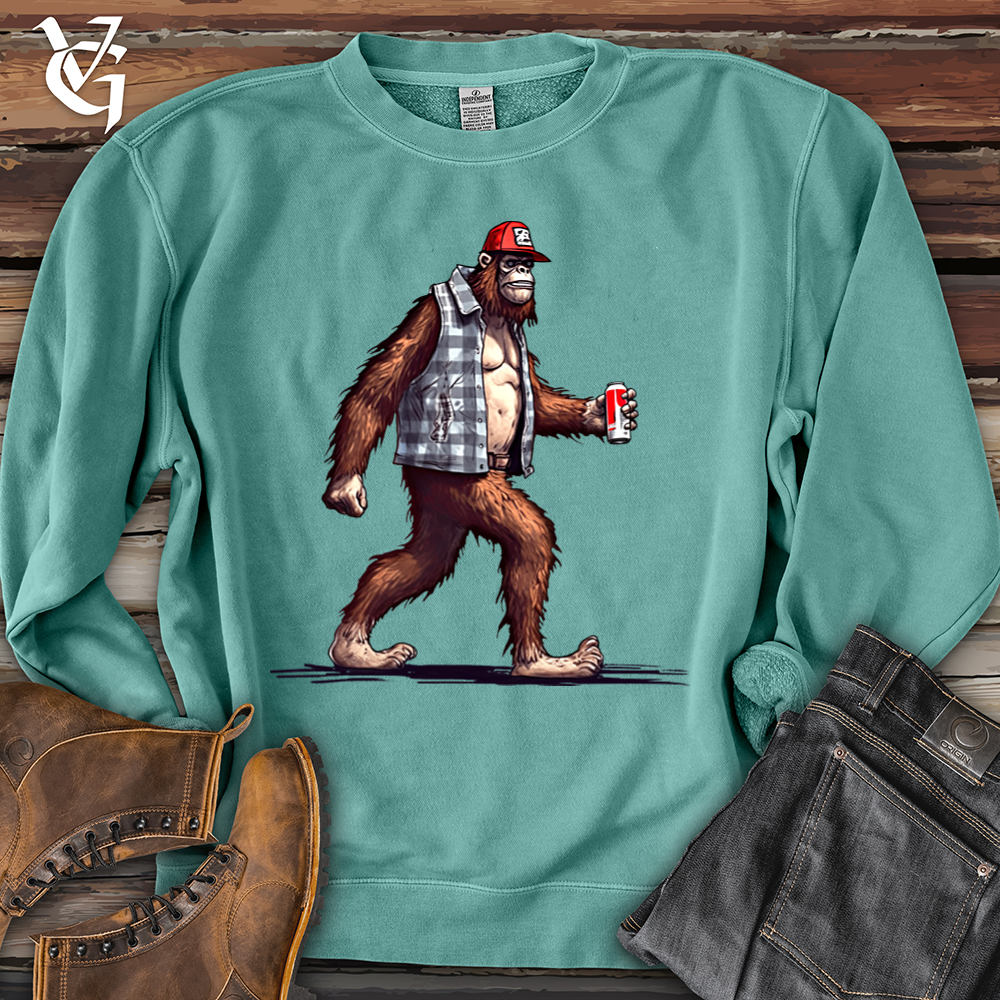 Viking Goods Big Foot Stroll Banjo Bison Pigment-Dyed Crewneck Pigment Mint / L