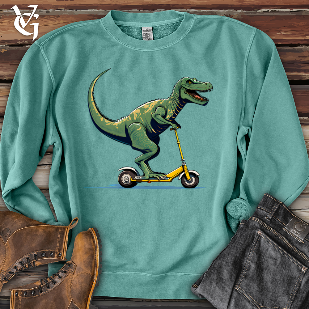 Viking Goods Dino Scoot Banjo Bison Pigment-Dyed Crewneck Pigment Mint / L