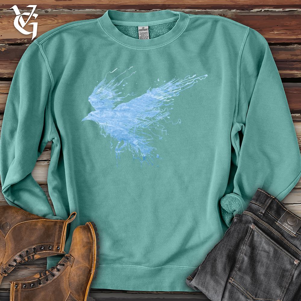 Viking Goods Smokey Winter Raven Pigment-Dyed Crewneck Pigment Mint / L
