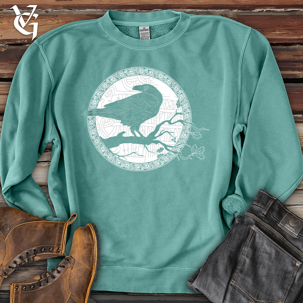 Viking Goods White Raven Winter Pigment-Dyed Crewneck Pigment Mint / L