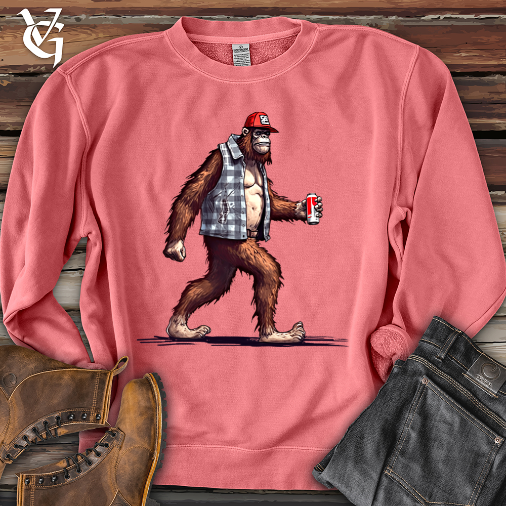 Viking Goods Big Foot Stroll Banjo Bison Pigment-Dyed Crewneck Pigment Pink / L