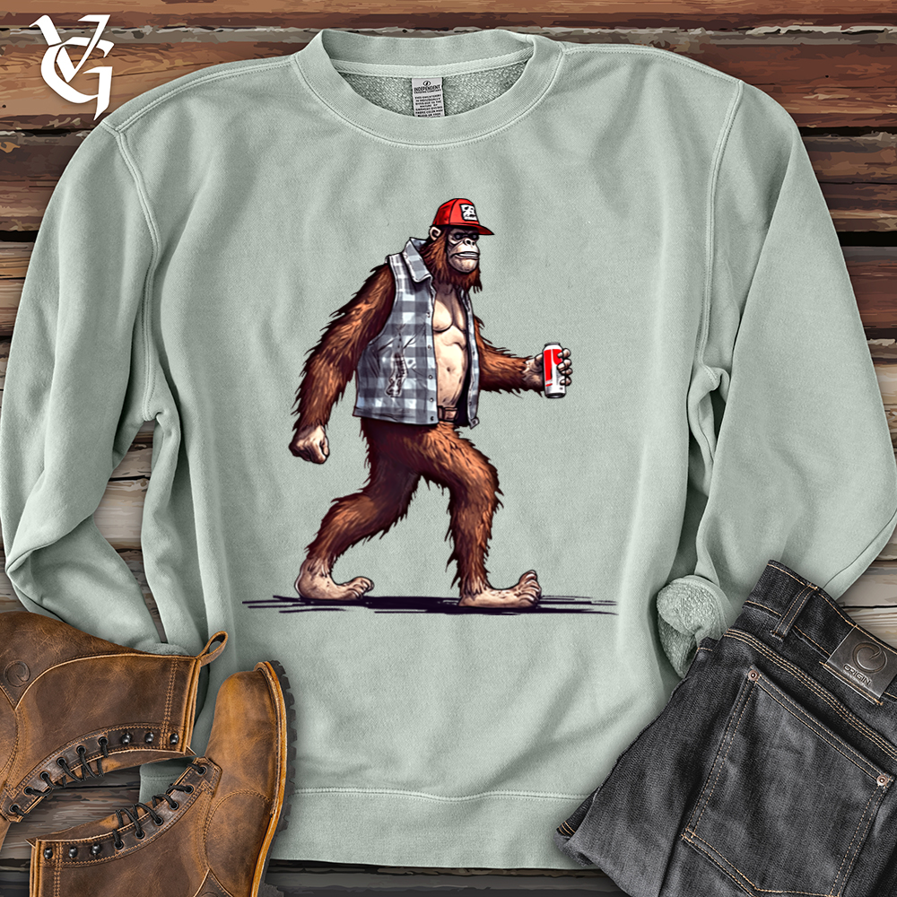 Viking Goods Big Foot Stroll Banjo Bison Pigment-Dyed Crewneck Pigment Sage / L