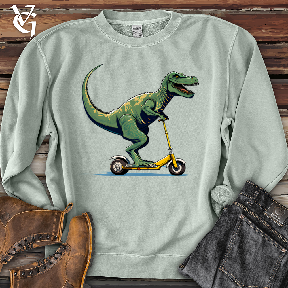 Viking Goods Dino Scoot Banjo Bison Pigment-Dyed Crewneck Pigment Sage / L