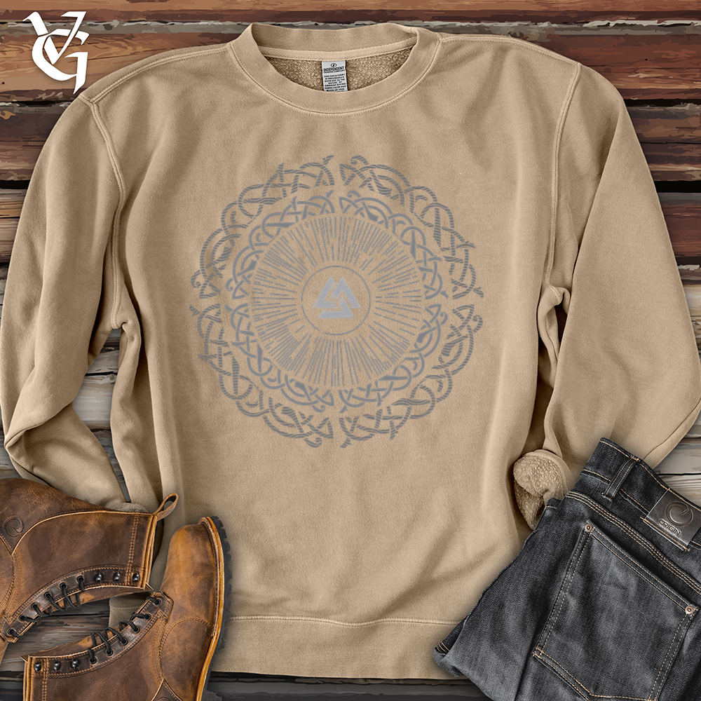 Viking Goods Ancient Round Celtic Pigment-Dyed Crewneck Pigment Sandstone / L