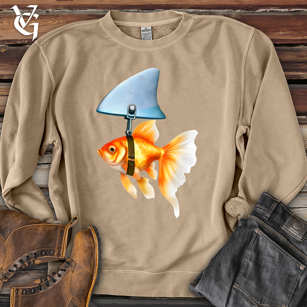 Viking Goods Goldfish Shark Fin Banjo Bison Pigment-Dyed Crewneck Pigment Sandstone / L
