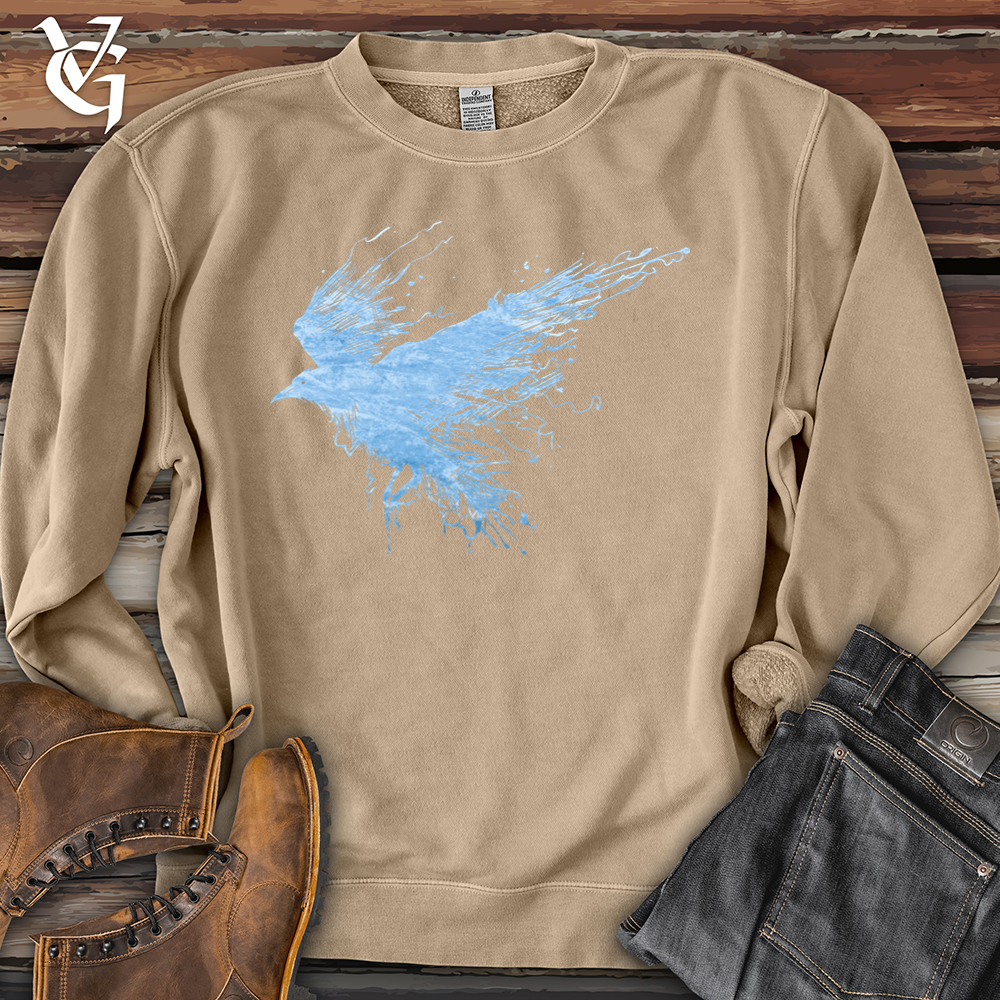 Viking Goods Smokey Winter Raven Pigment-Dyed Crewneck Pigment Sandstone / L