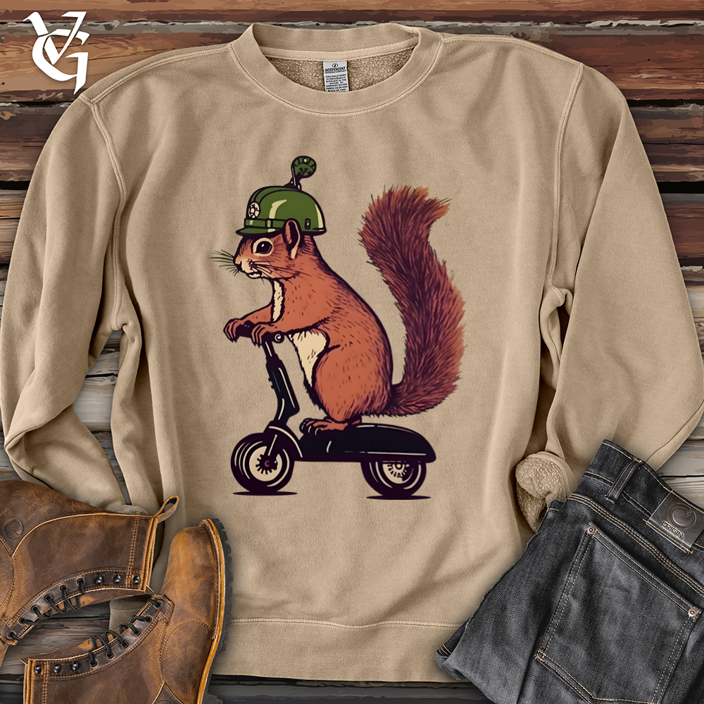 Viking Goods Squirrel Scoot Pigment-Dyed Crewneck Pigment Sandstone / L