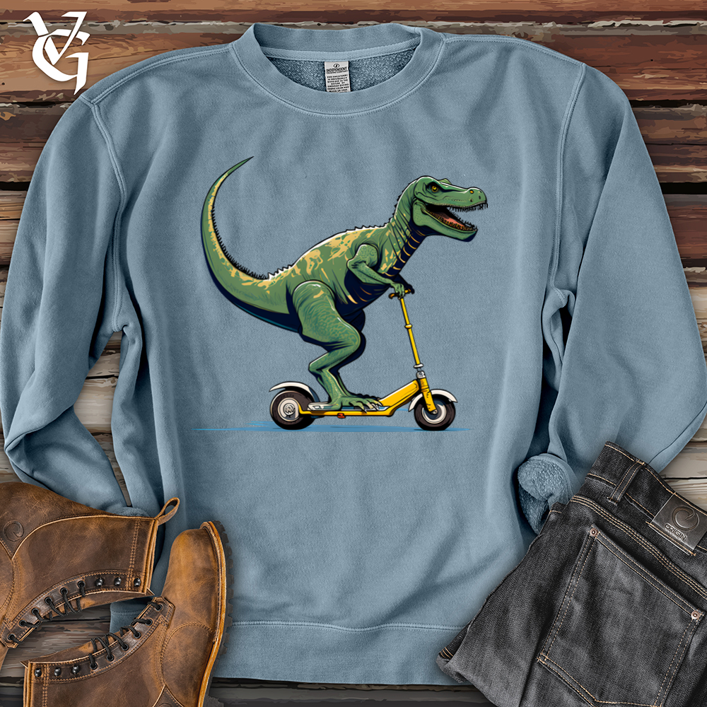 Viking Goods Dino Scoot Banjo Bison Pigment-Dyed Crewneck Pigment Slate Blue / L