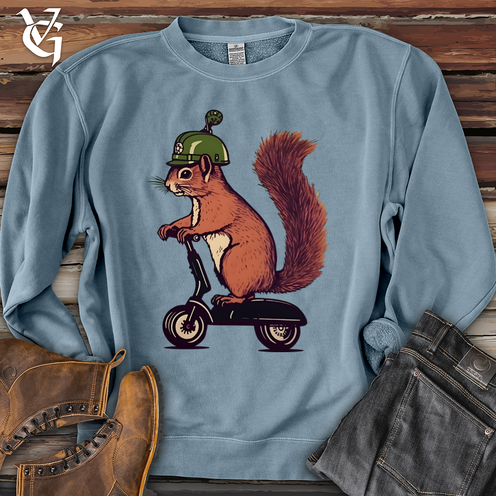 Viking Goods Squirrel Scoot Pigment-Dyed Crewneck Pigment Slate Blue / L