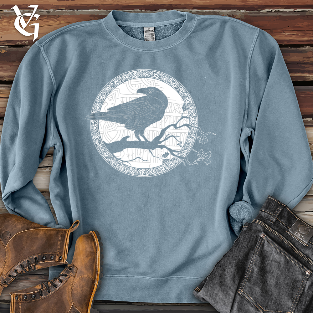 Viking Goods White Raven Winter Pigment-Dyed Crewneck Pigment Slate Blue / L