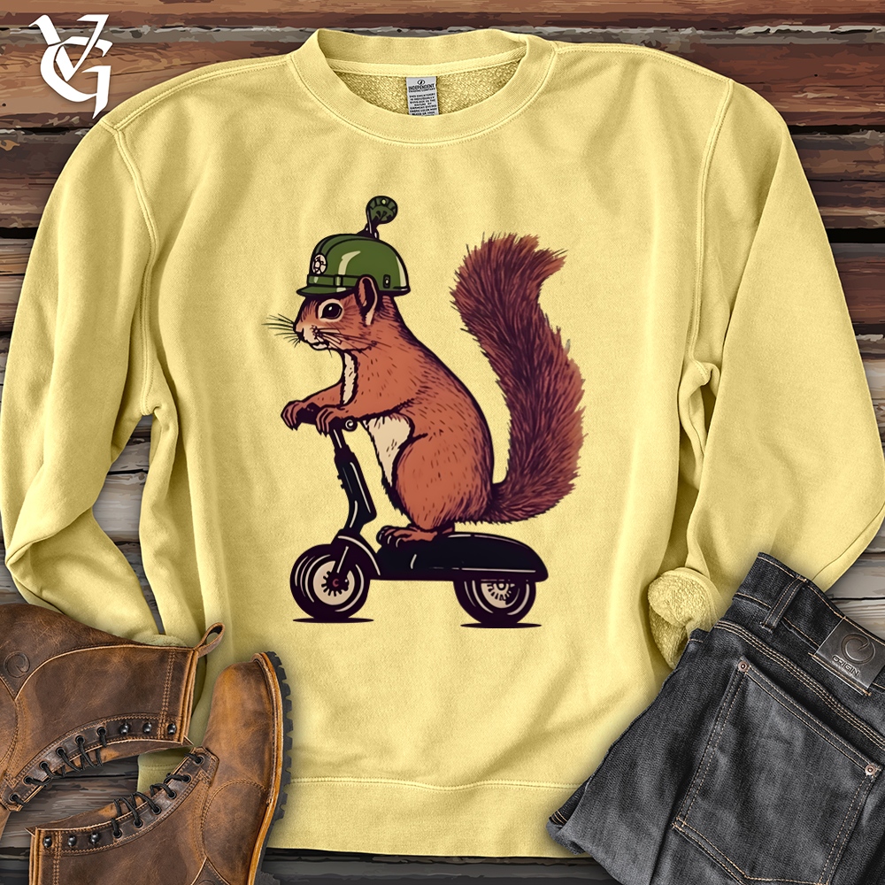 Viking Goods Squirrel Scoot Pigment-Dyed Crewneck Pigment Yellow / L