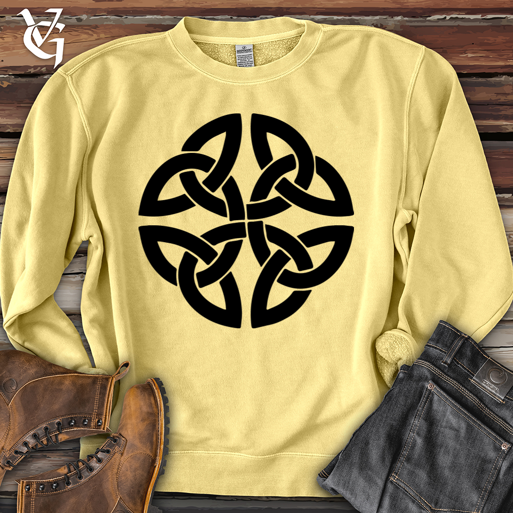 Viking Goods The Celtic Path of Life Pigment-Dyed Crewneck Pigment Yellow / L