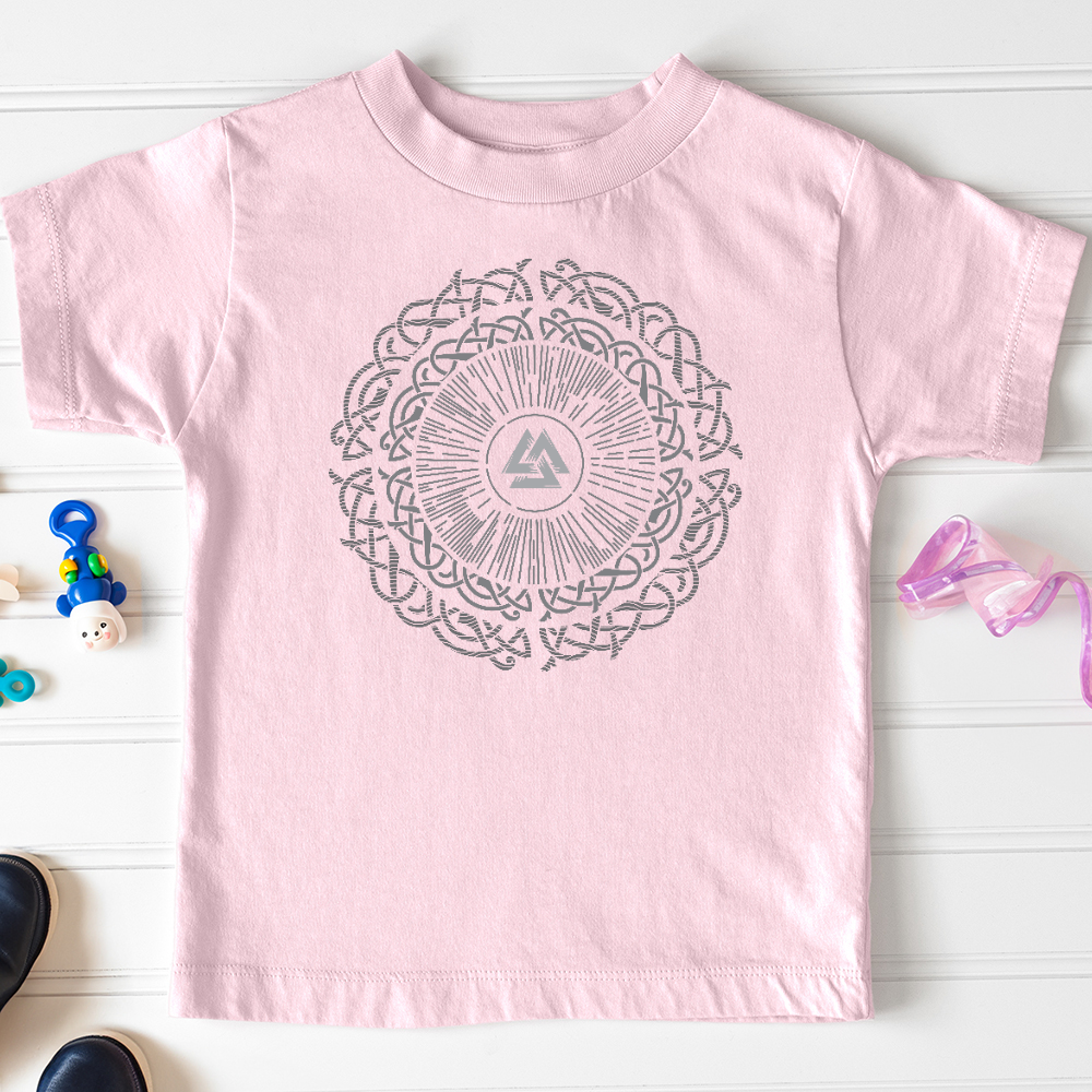 Viking Goods Ancient Round Celtic Toddler Tee Pink / 2T