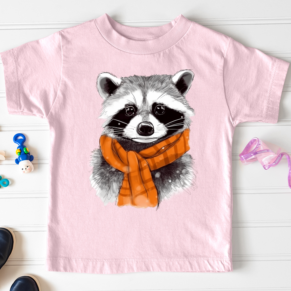 Viking Goods Raccoon Chief Toddler Tee Pink / 2T