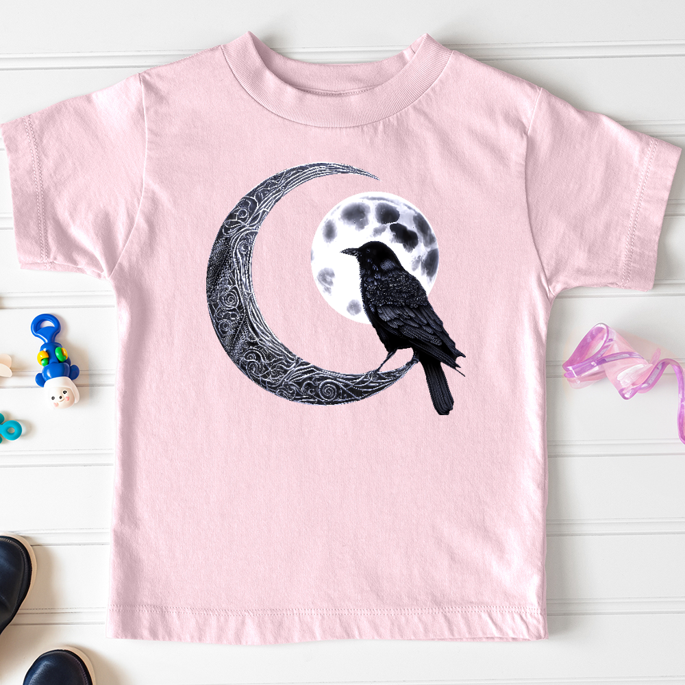 Viking Goods Raven & Moon Negotiations Toddler Tee Pink / 2T