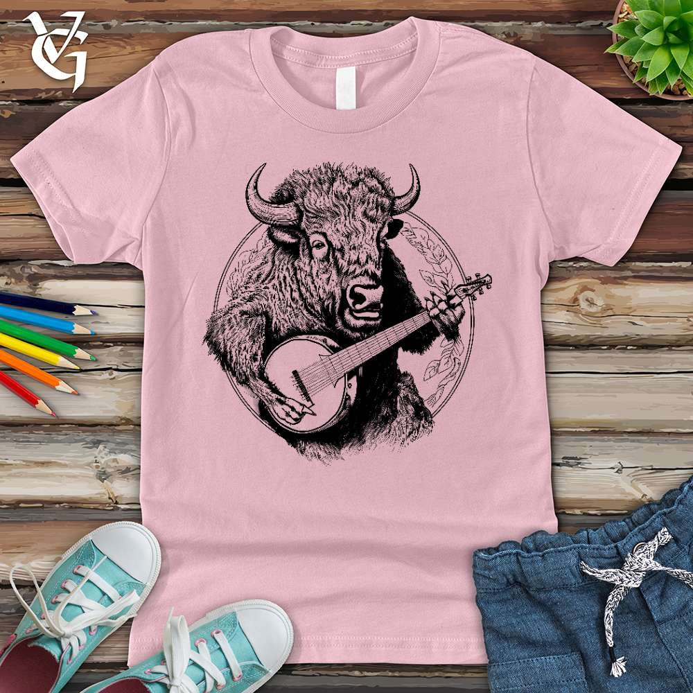 Viking Goods Banjo Bison Youth Tee Pink / L