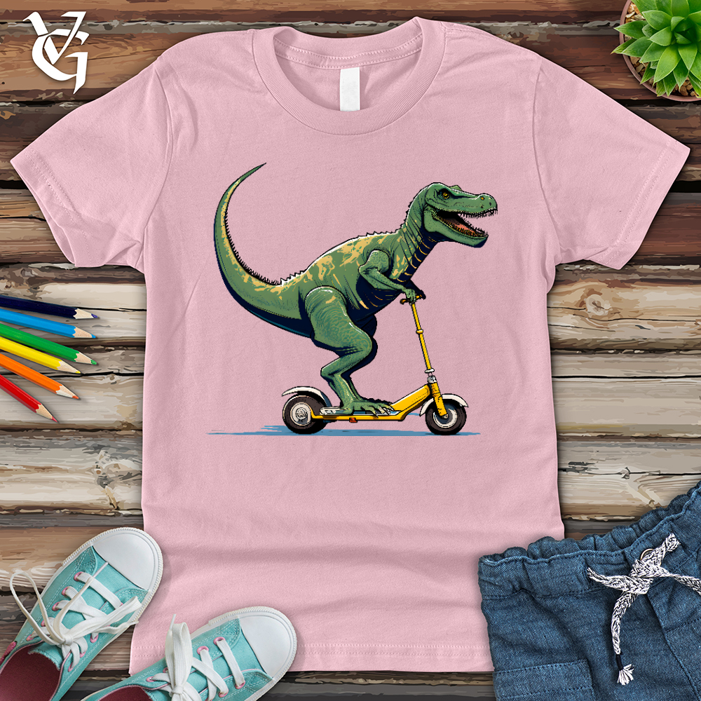 Viking Goods Dino Scoot Youth Tee Pink / L