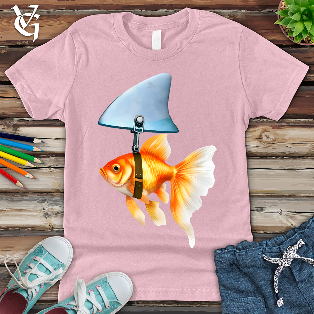 Viking Goods Goldfish Shark Fin Youth Tee Pink / L
