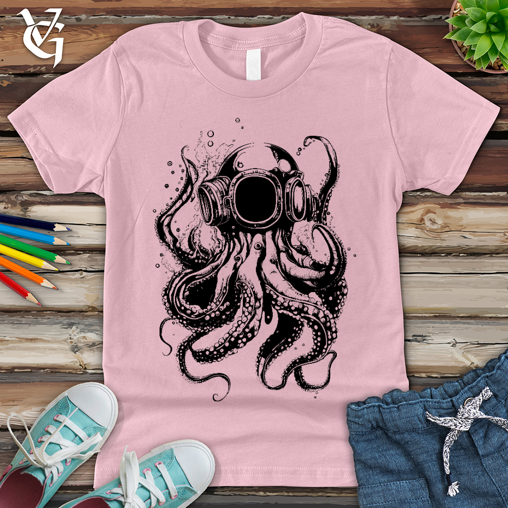 Viking Goods Scuba Octopus Youth Tee Pink / L