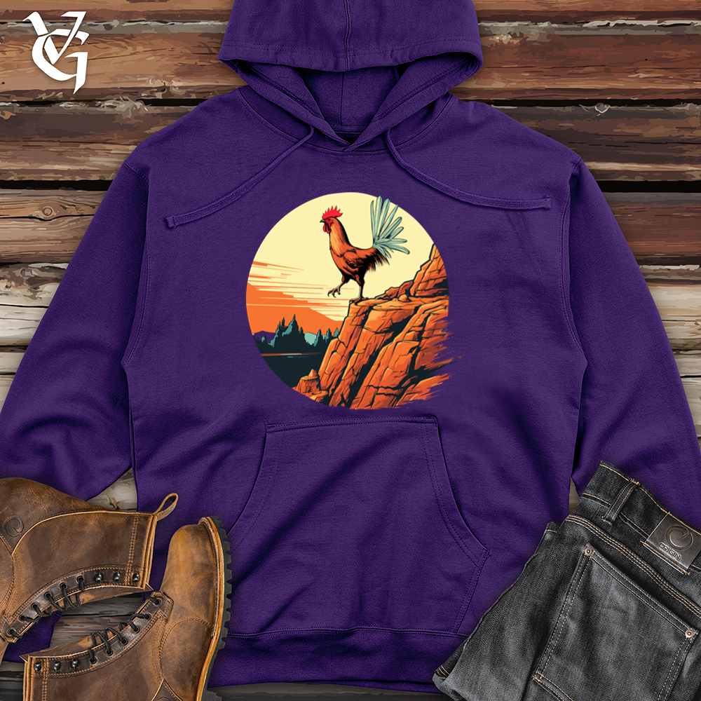 Viking Goods Chicken Cliffs Midweight Hooded Sweatshirt Purple / L