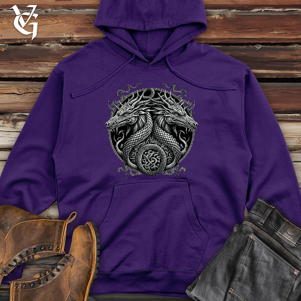 Viking Goods Dreki Emblem Midweight Hooded Sweatshirt Purple / L