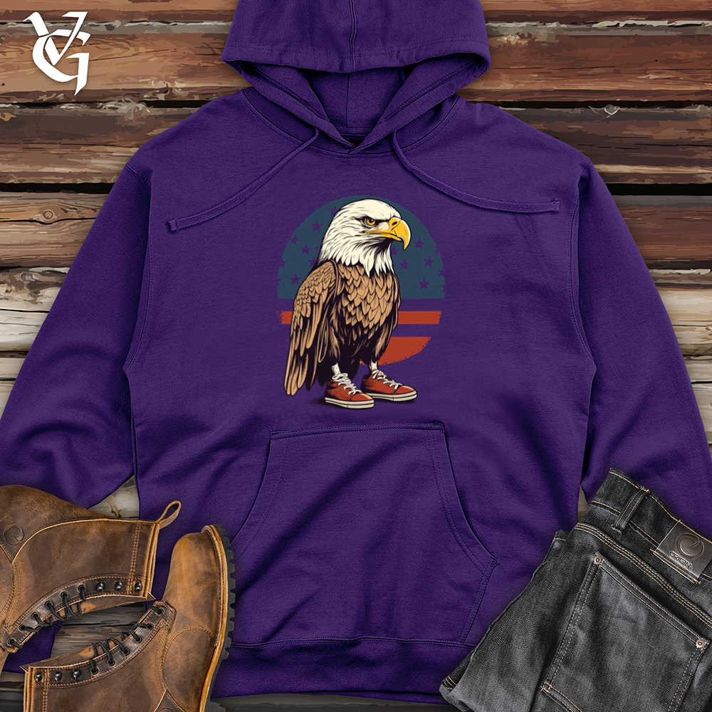 Viking Goods Eagle Sneaker Soar Midweight Hooded Sweatshirt Purple / L