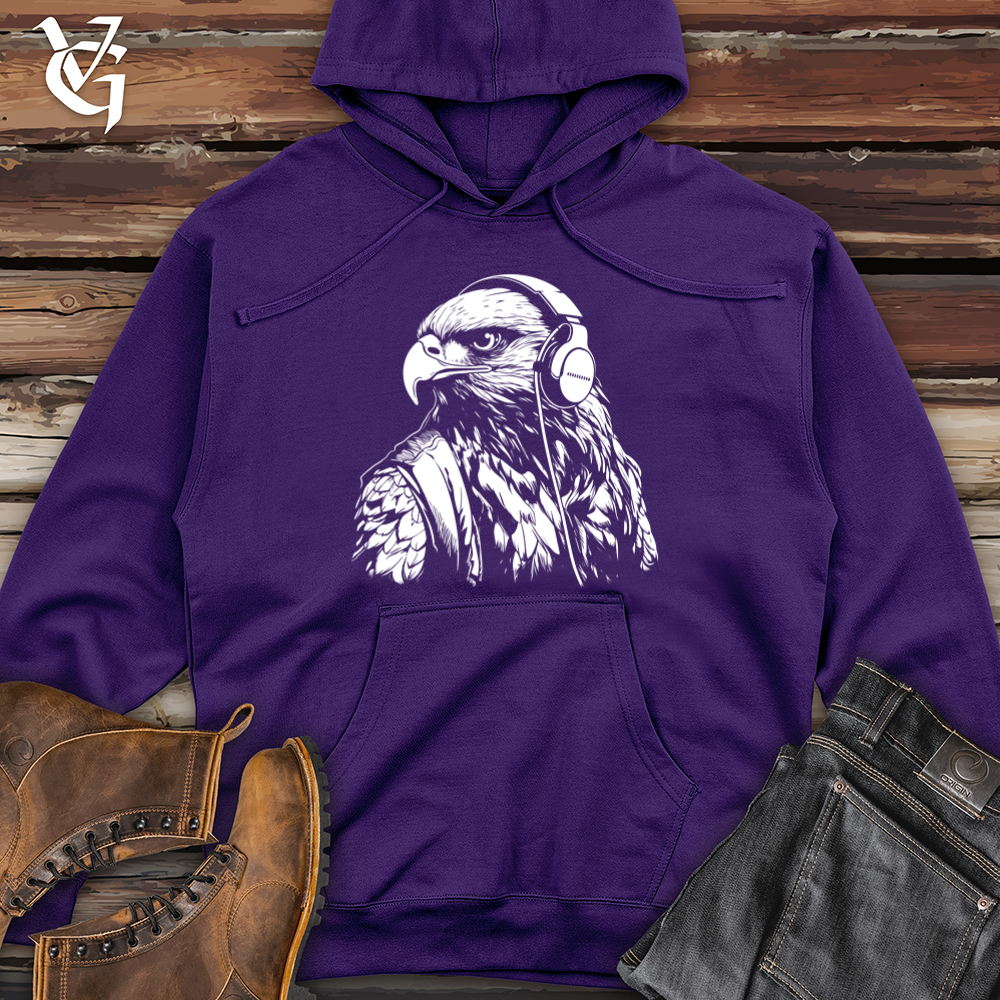 Viking Goods Falcon Sound Check Midweight Hooded Sweatshirt Purple / L