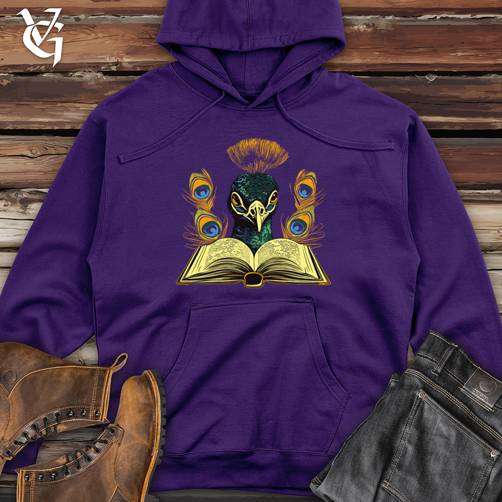 Viking Goods Peacock Poet Midweight Hooded Sweatshirt Purple / L
