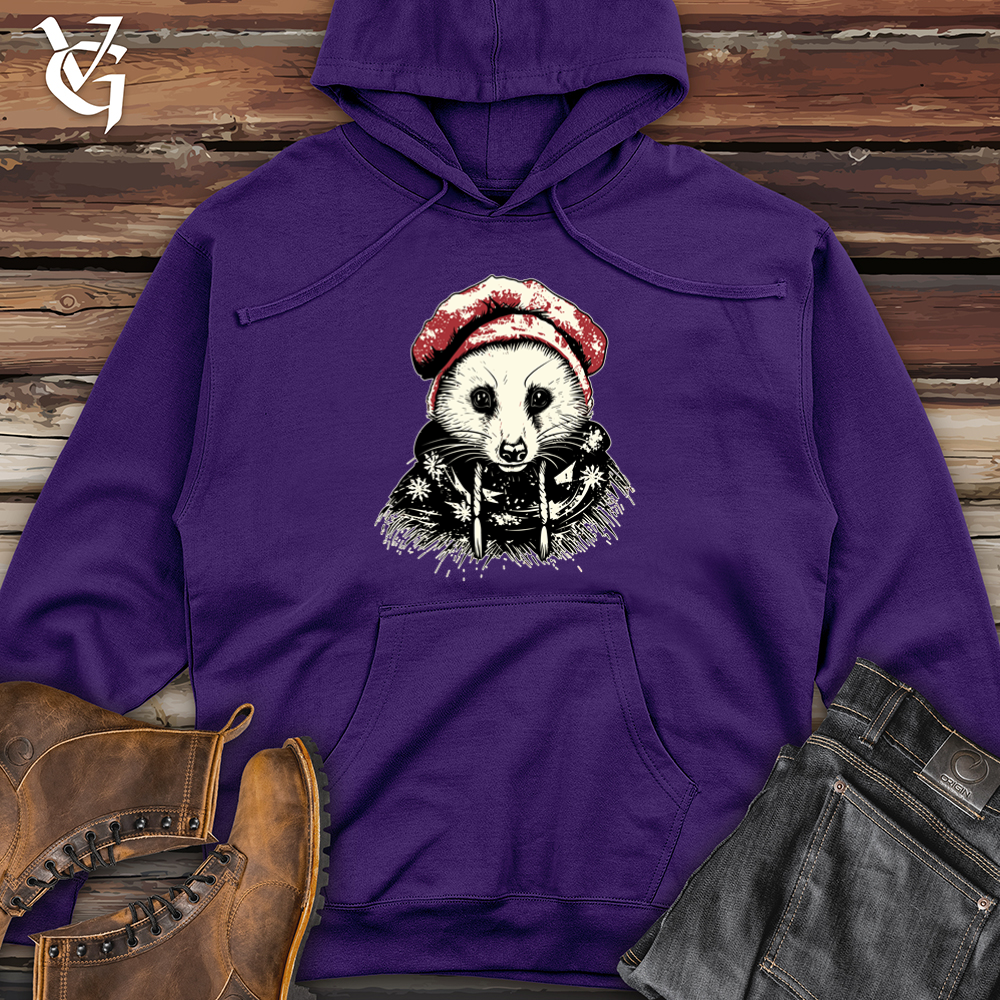 Viking Goods Possum Beanie Midweight Hooded Sweatshirt Purple / L