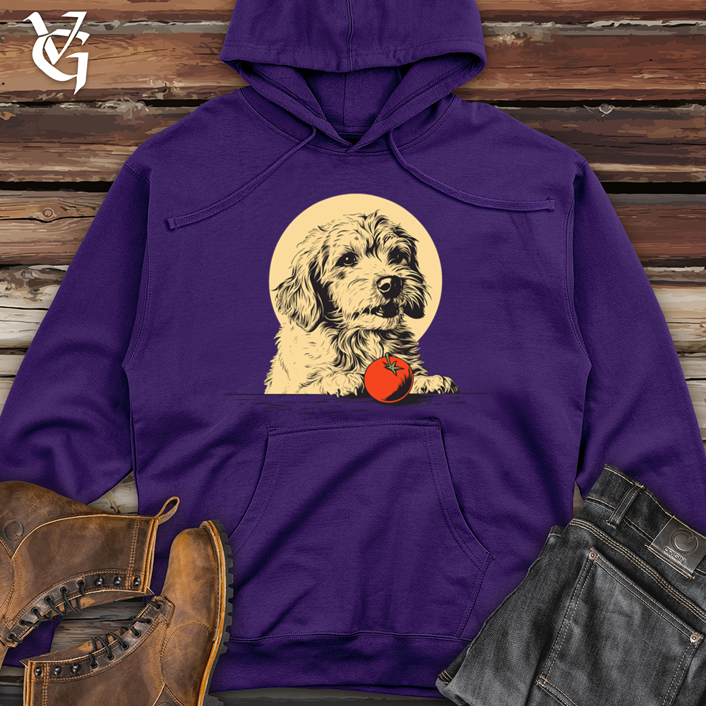Viking Goods Retro Tomato Chowhound Midweight Hooded Sweatshirt Purple / L