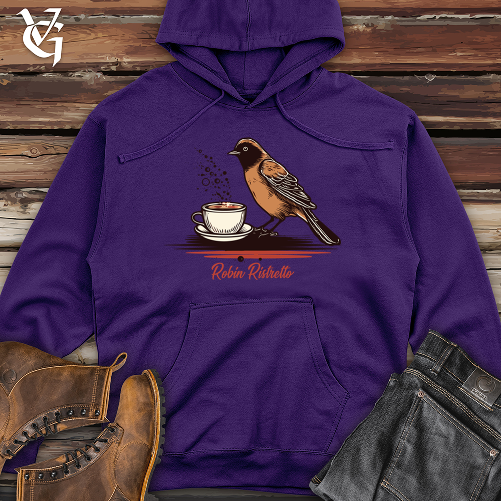 Viking Goods Robin Dawn Chirp Coffee Clutch Midweight Hooded Sweatshirt Purple / L