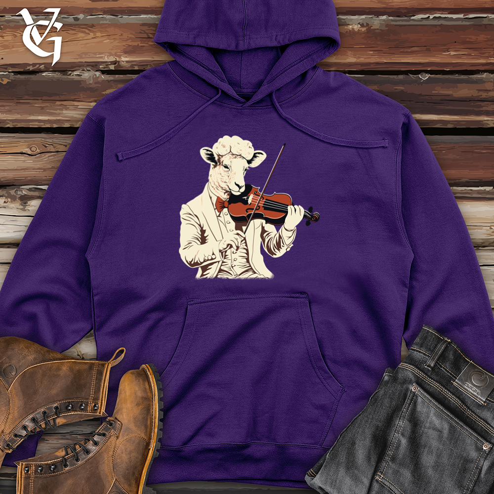 Viking Goods Sheep Violin Virtuoso Midweight Hooded Sweatshirt Purple / L
