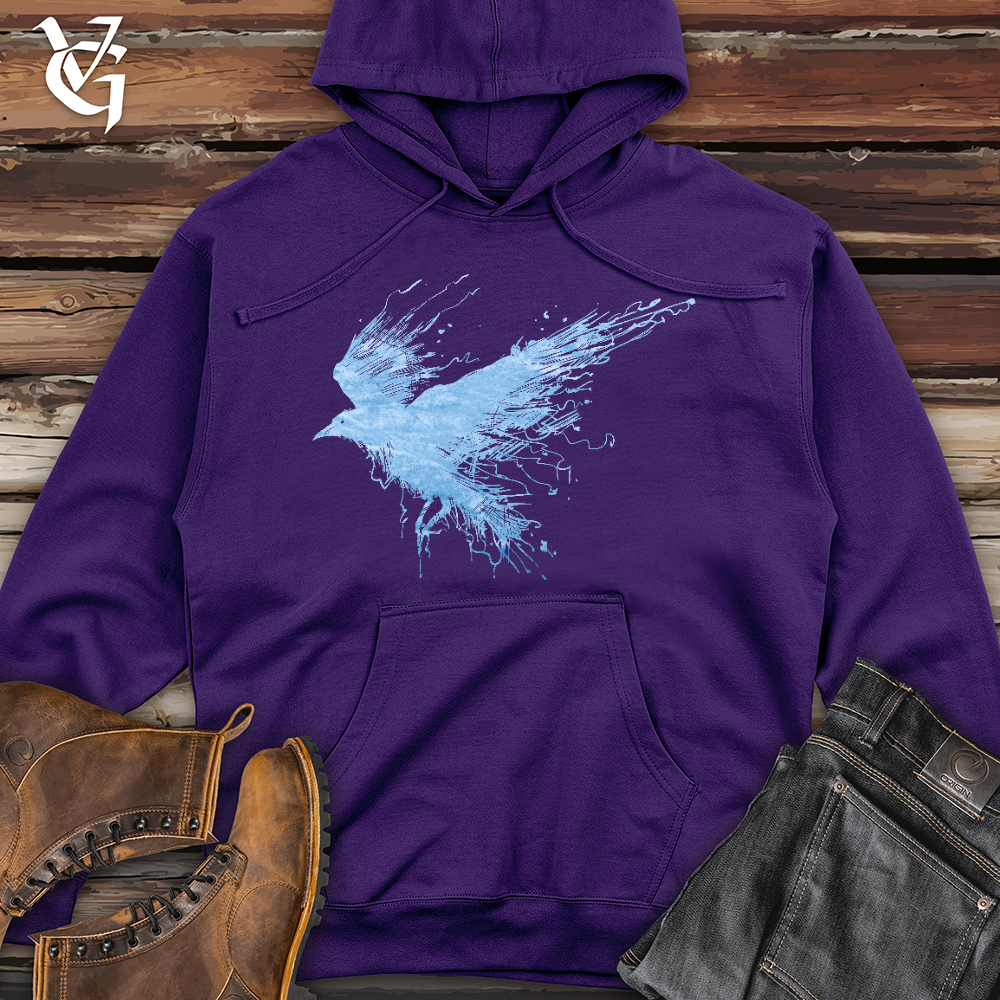 Viking Goods Smokey Winter Raven Midweight Hooded Sweatshirt Purple / L