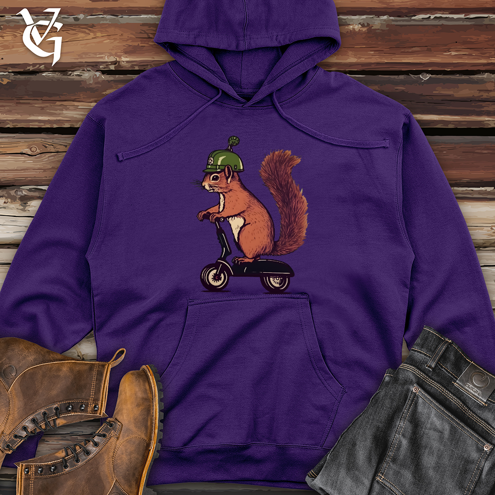 Viking Goods Squirrel Scoot Midweight Hooded Sweatshirt Purple / L