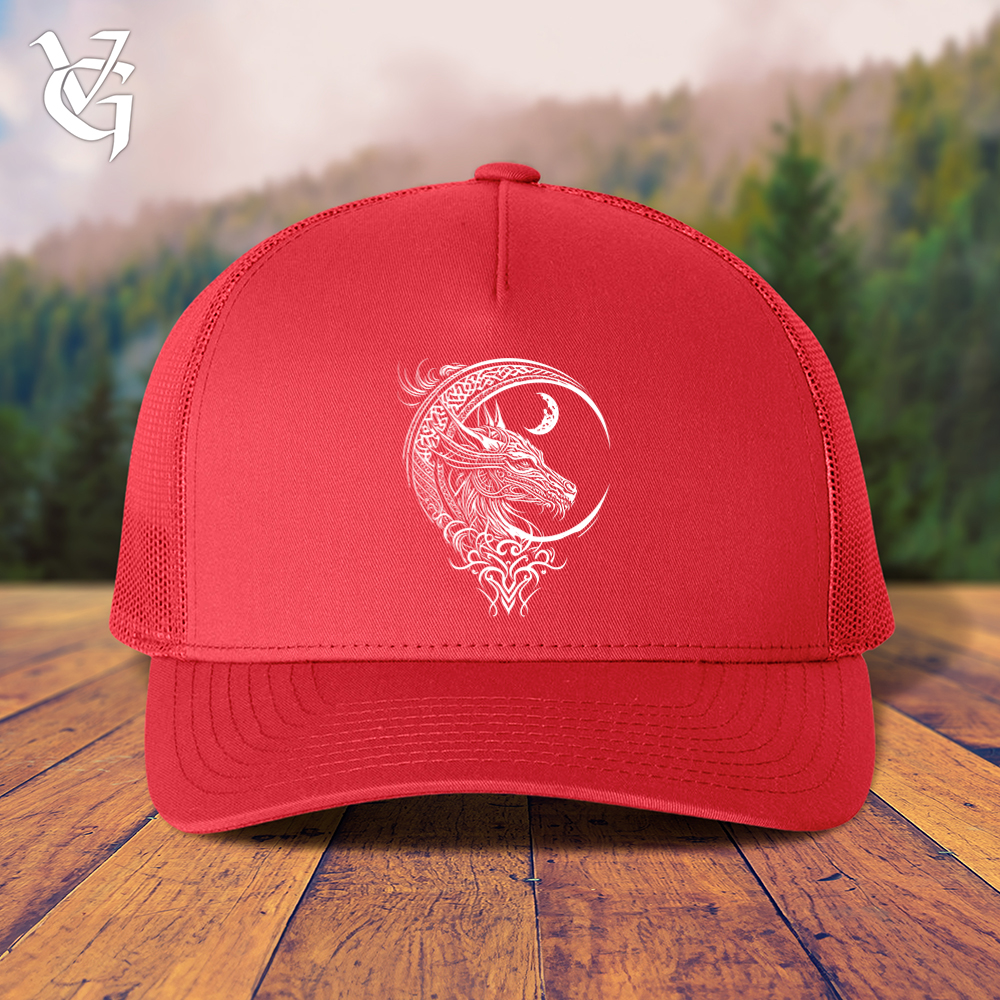 Celtic Dragon and Moon Trucker Cap