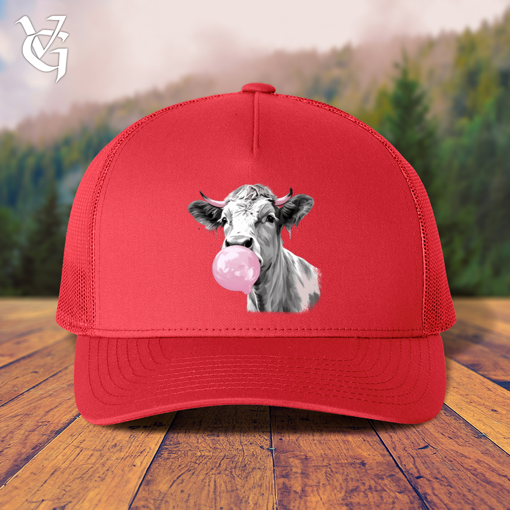 Viking Goods Cow Gum Trucker Cap Red