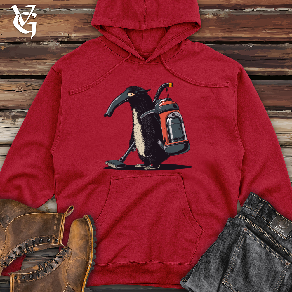 Viking Goods Anteater Cleanup Crew Midweight Hooded Sweatshirt Red / L