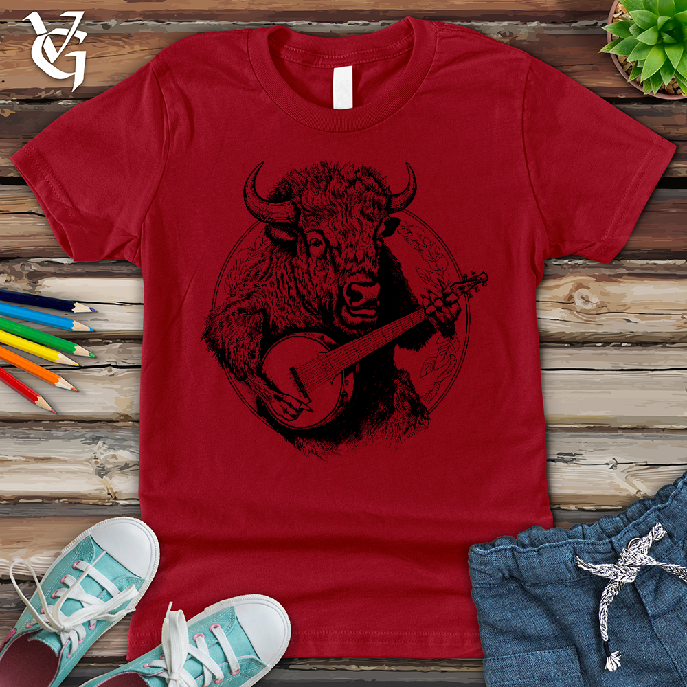 Viking Goods Banjo Bison Youth Tee Red / L