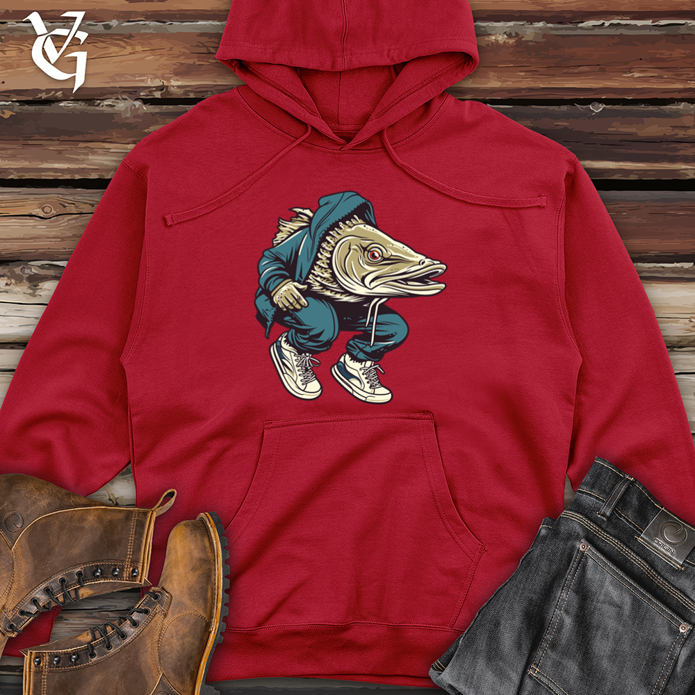 Viking Goods Catfish Sneakers Midweight Hooded Sweatshirt Red / L