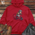 Viking Goods Cheetah Scooter Rush Midweight Hooded Sweatshirt Red / L