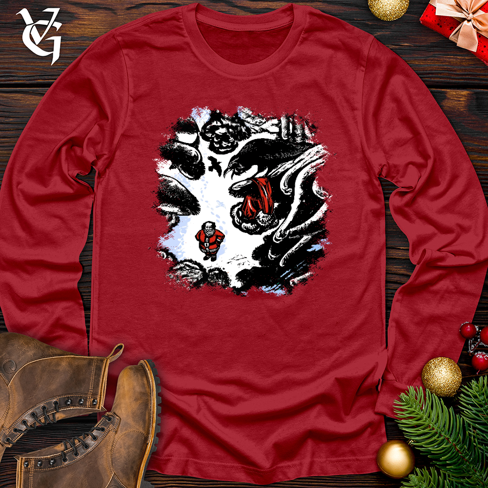 Viking Goods Christmas Raven Thief Long Sleeve Red / L