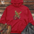 Viking Goods Grasshopper Bicycle Jaunt Style Midweight Hooded Sweatshirt Maroon / L