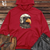 Viking Goods Helmeted Raven Army Vigilance Midweight Hooded Sweatshirt Maroon / L