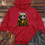 Viking Goods Leopard Streetwear Midweight Hooded Sweatshirt Red / L