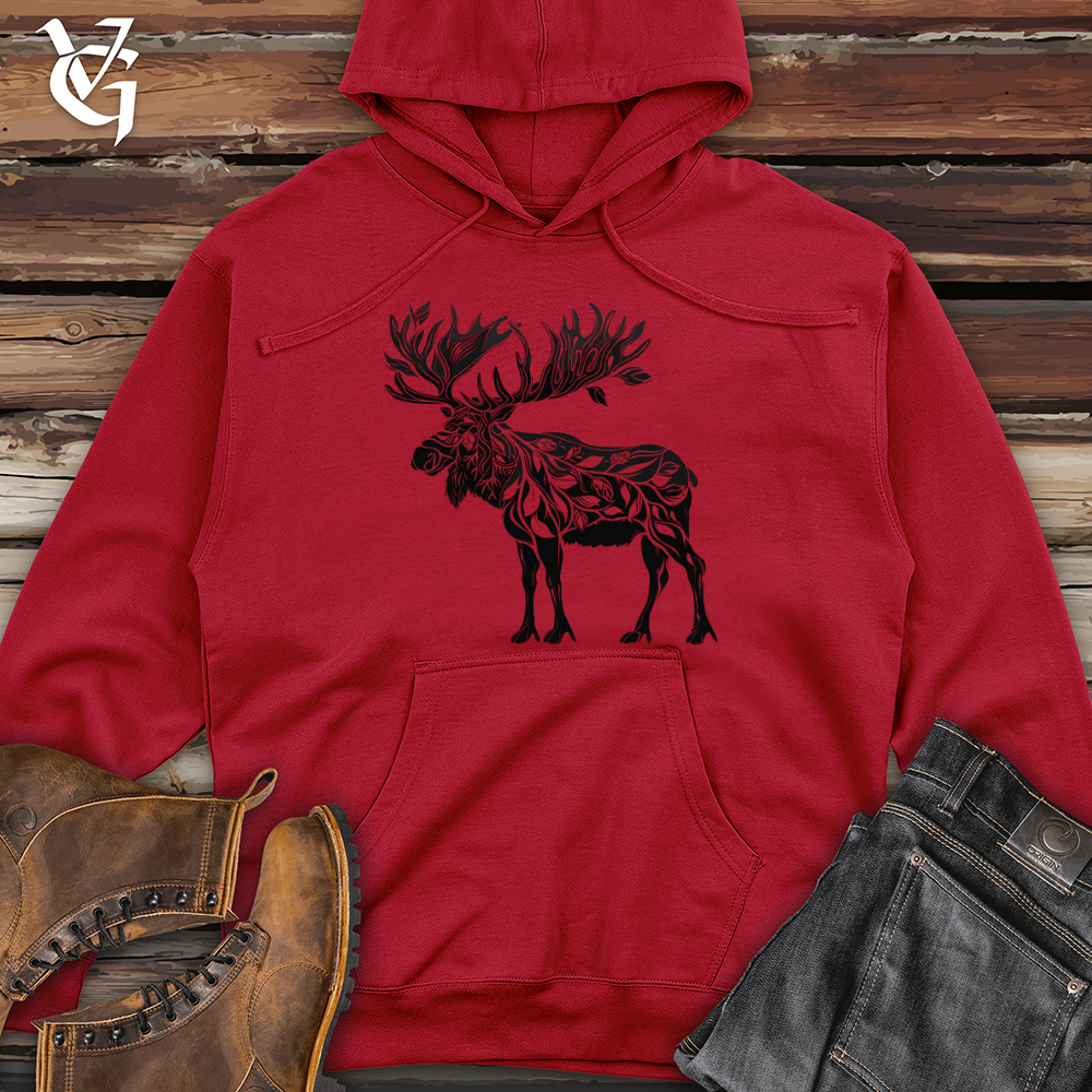 Majestic Moose Silhouette Hoodie Stay cozy with style Viking Goods Company