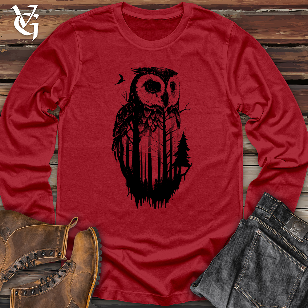 Viking Goods Owl Soul Long Sleeve Red / L