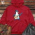 Viking Goods Penguin Minstrel Melodies Midweight Hooded Sweatshirt Red / L