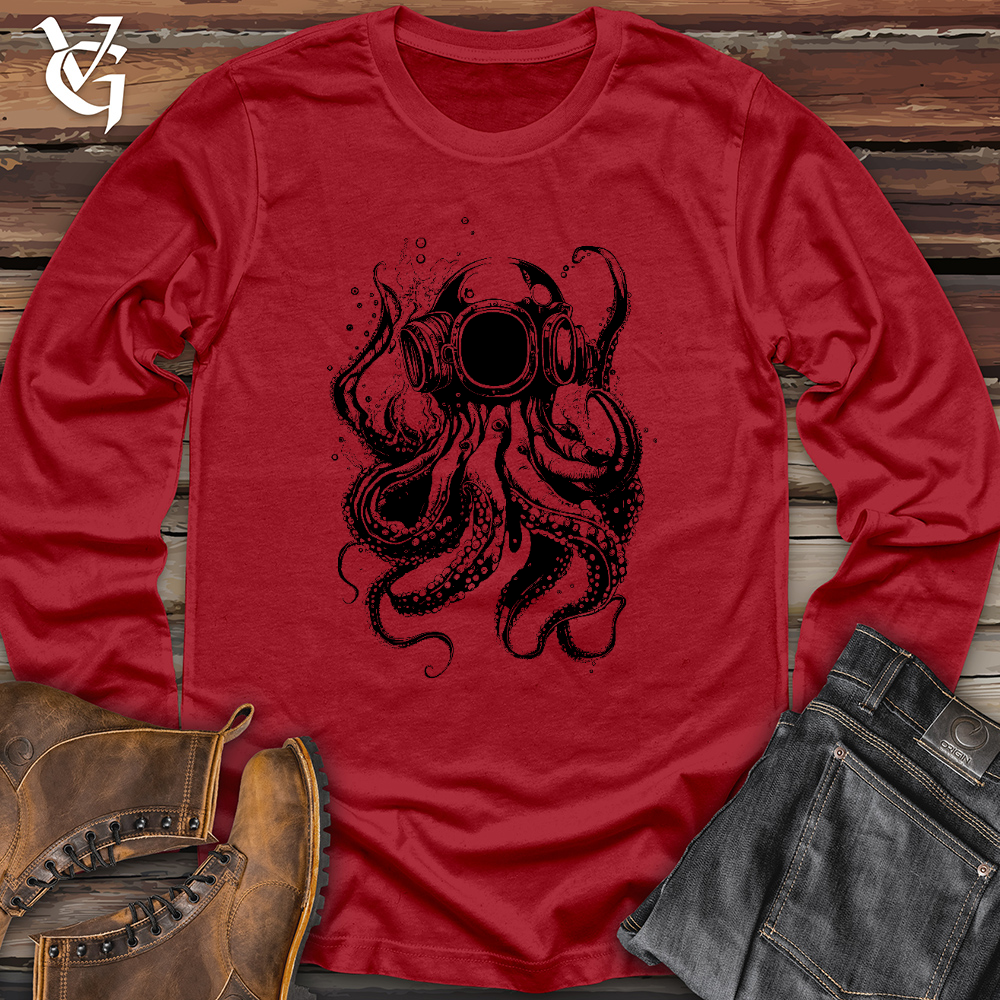 Viking Goods Scuba Octopus Long Sleeve Red / L